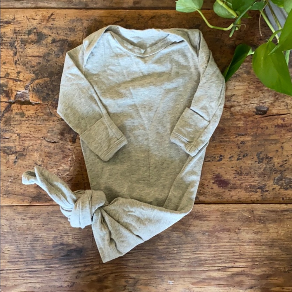 Light Grey Knotted Gown